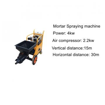 China electric cement wall plastering machine with low cost