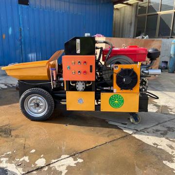 Easy operation mini portable diesel concrete pump